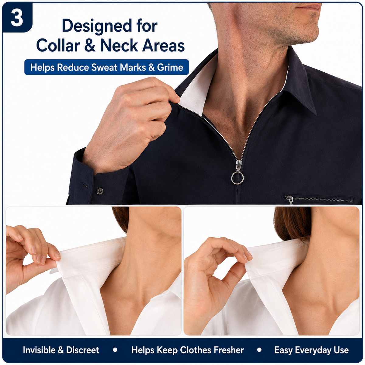 Self-Adhesive Collar Protector Sweat Absorbent Tape