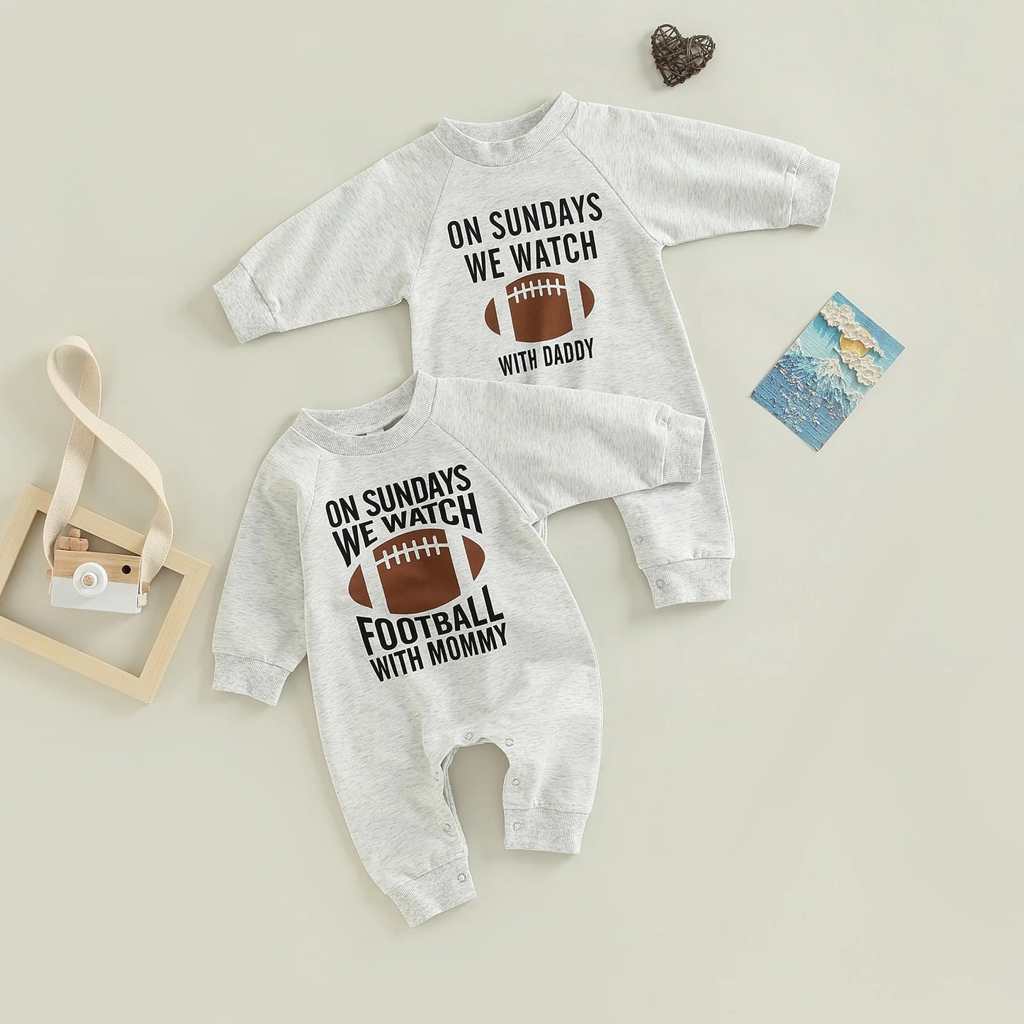 Long-sleeved bodysuit for newborns, cotton, long-legged romper