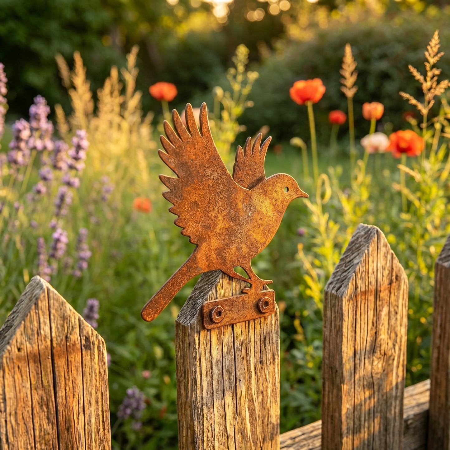 🔥Last Day 49% OFF🔥5-Piece Lifelike Rusty Metal Bird Silhouettes Garden Art