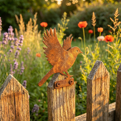🔥Last Day 49% OFF🔥5-Piece Lifelike Rusty Metal Bird Silhouettes Garden Art