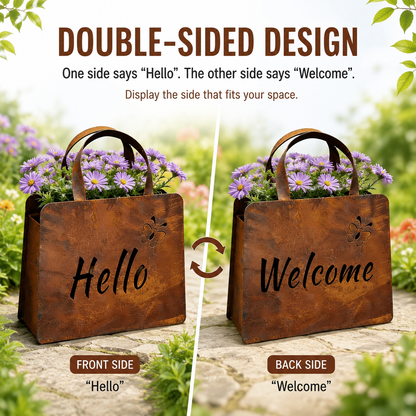 🎁Last Day 50% OFF🌸Rustic Metal Handbag Planter Decor