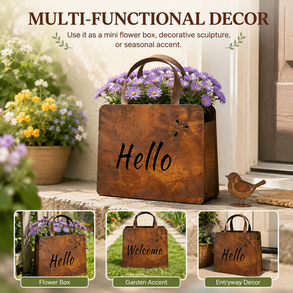 🎁Last Day 50% OFF🌸Rustic Metal Handbag Planter Decor