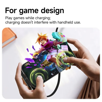 ⚡Official Authorized | MFi-Certified Cables🔥 240W Super Fast Charging 360° Rotating Invisible Stand Detachable Two-in-One Charging Cable
