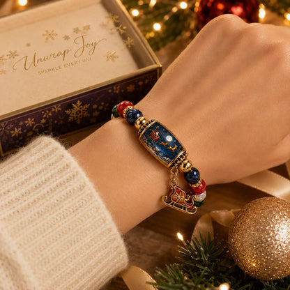 🎄 Limited Edition Christmas Story Beaded Bracelet Set – Holiday Gift Jewelry ✨🎁