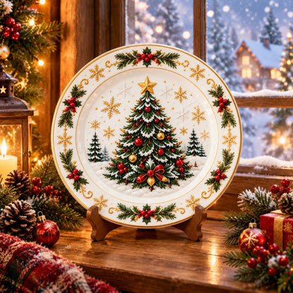 🍽️ Christmas Dinner Plate Collection – 6 Festive Holiday Designs 🎄✨