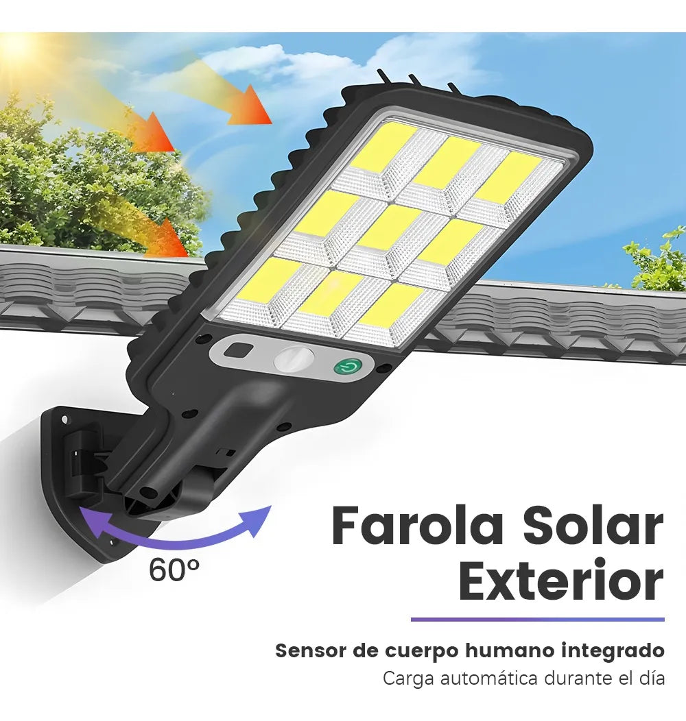 SET DE 4 LUCES SOLARES 🔆 LED SMART con Sensor de Movimiento💡