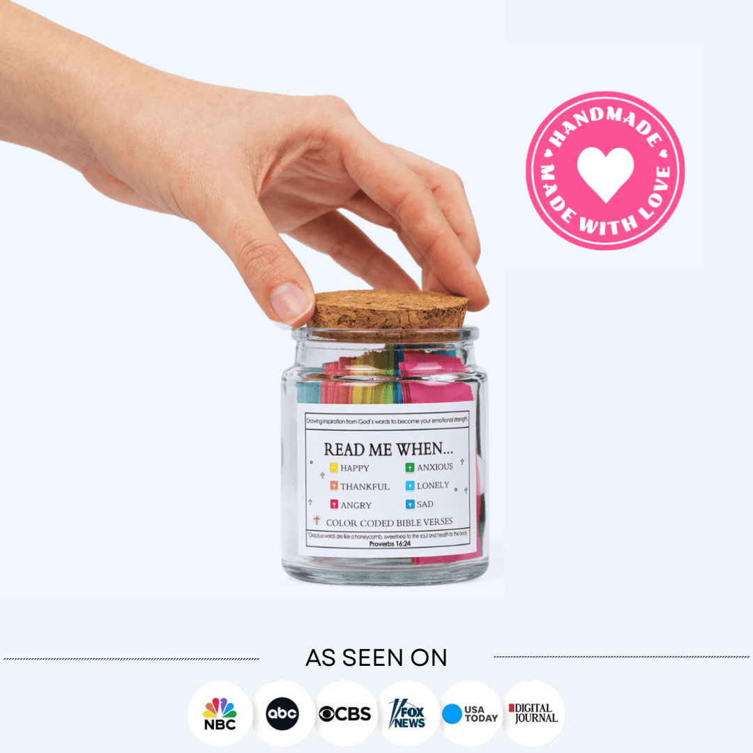 ✝️ Bible Verse Jar • Divine Encouragement for Every Moment ✨ Handmade 90 Day Bible Verses Jar
