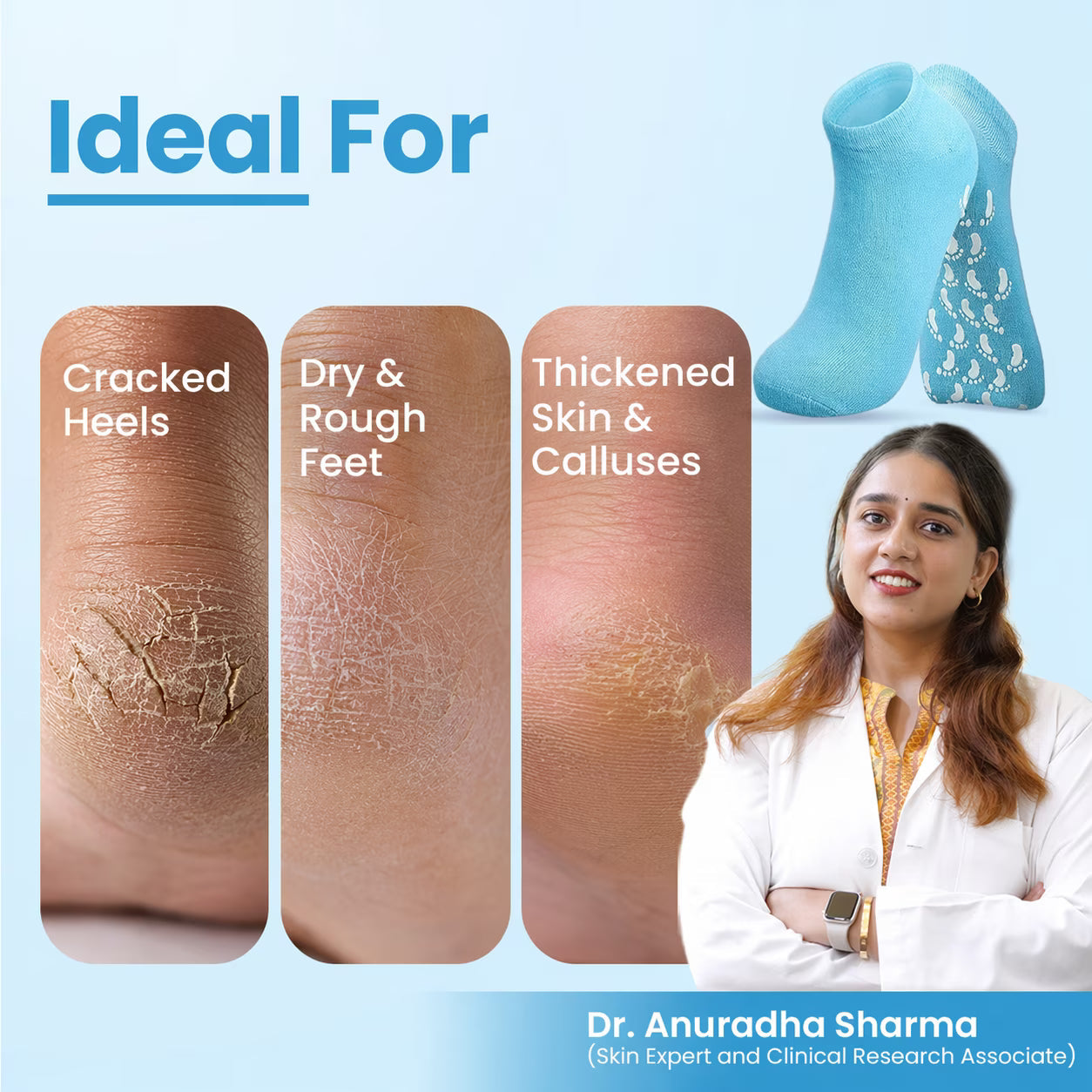 🔥Last Day - 49% OFF🔥Healing Therapy Gel Socks✨