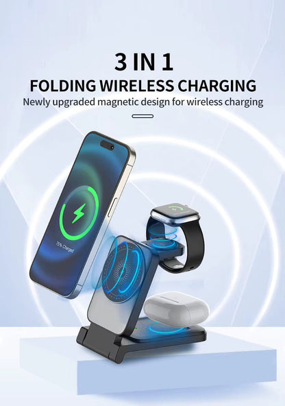 🔥Last day of the limited-time 30% off sale!🔥3-in-1 Foldable Magnetic Wireless Charger