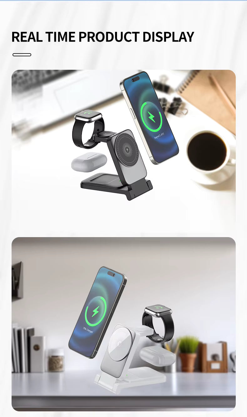 🔥Last day of the limited-time 30% off sale!🔥3-in-1 Foldable Magnetic Wireless Charger