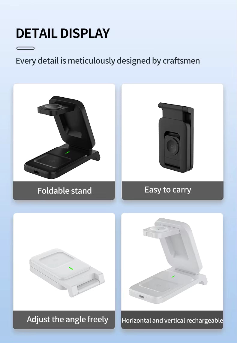 🔥Last day of the limited-time 30% off sale!🔥3-in-1 Foldable Magnetic Wireless Charger