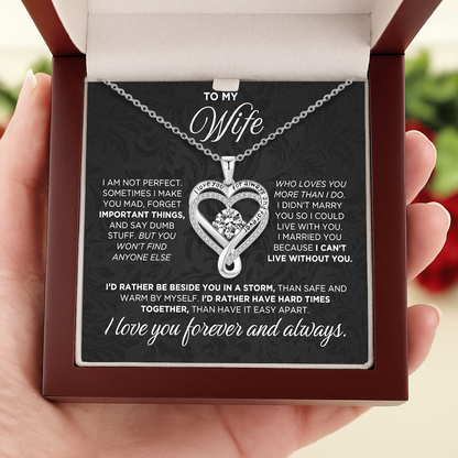 To My Wife & Mother – Love You Forever & Always Necklace