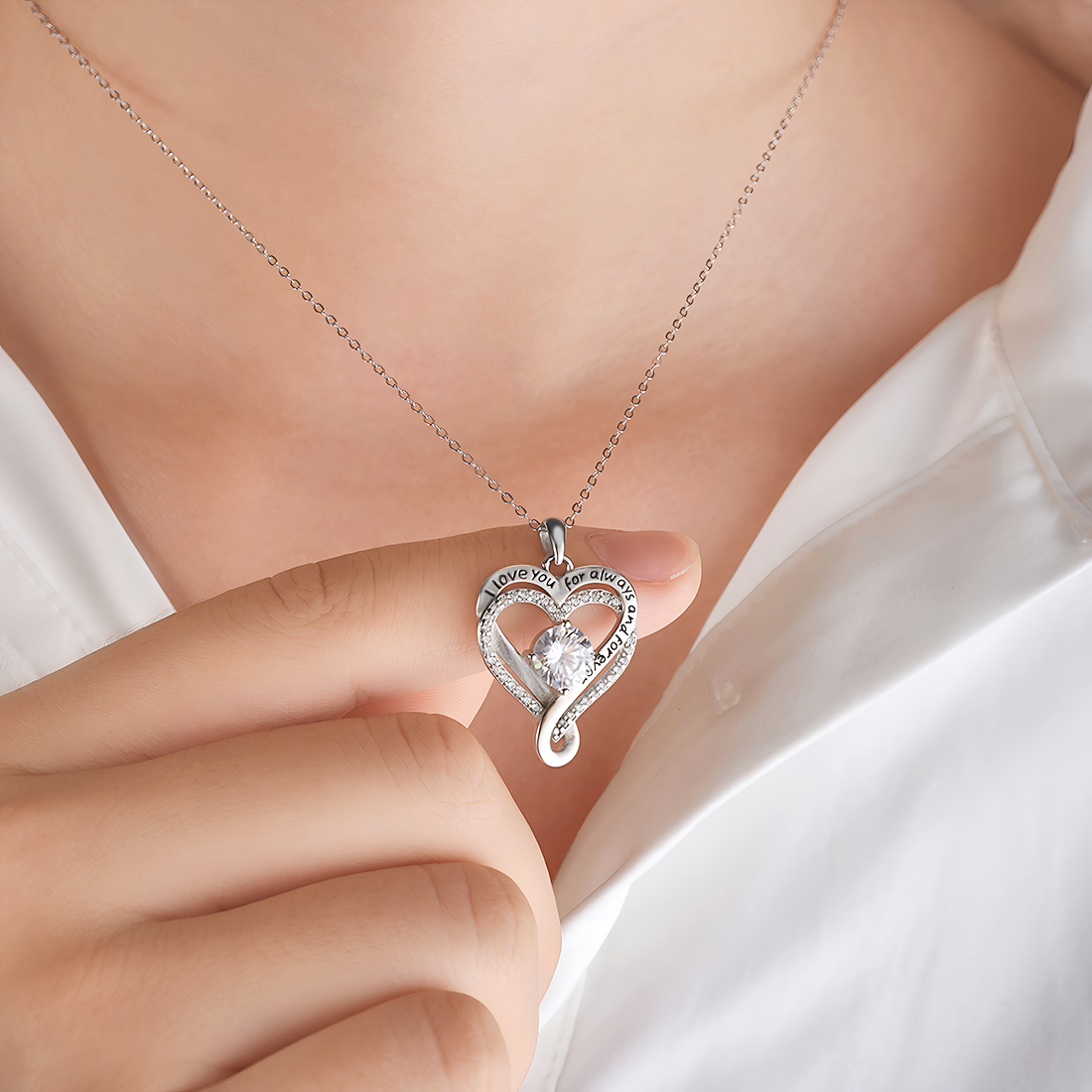 To My Wife & Mother – Love You Forever & Always Necklace