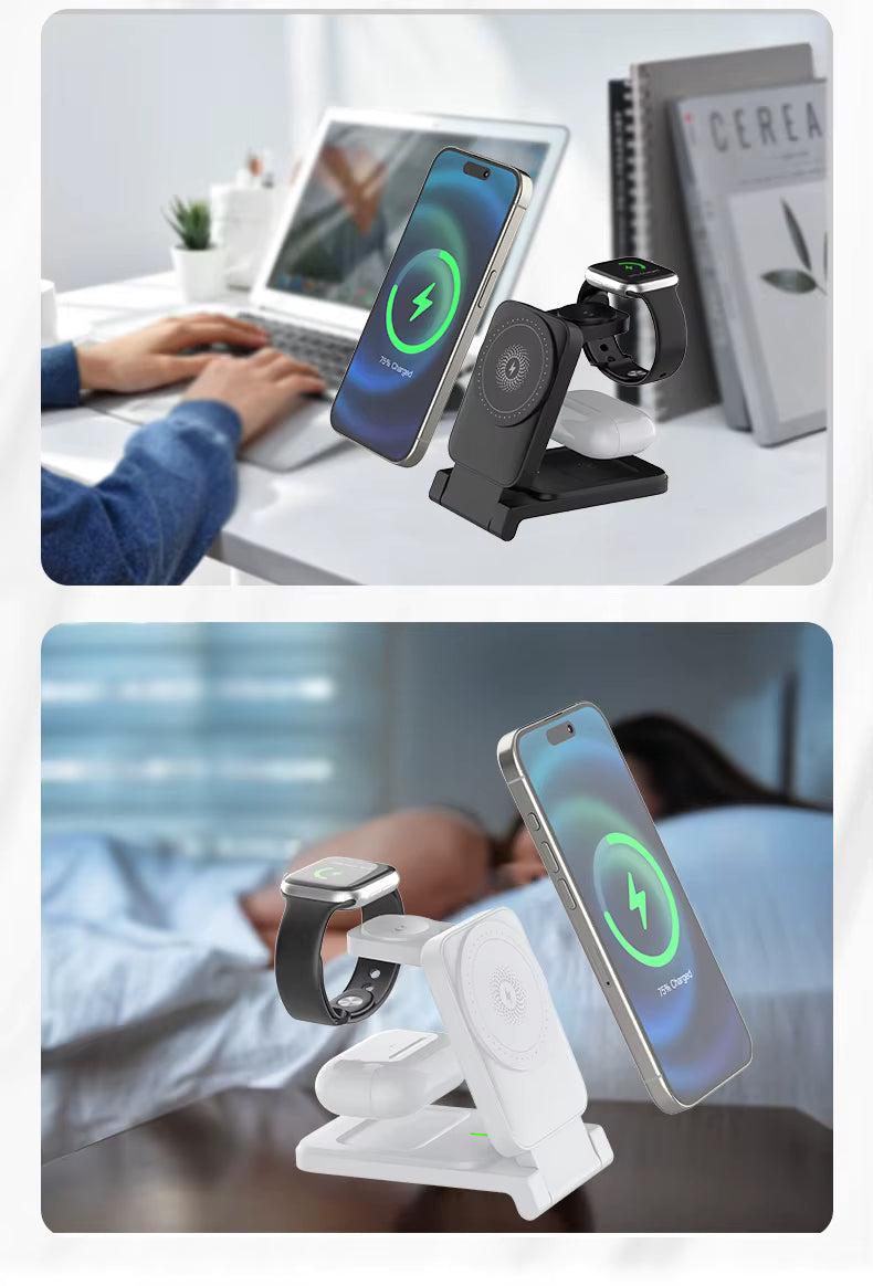 🔥Last day of the limited-time 30% off sale!🔥3-in-1 Foldable Magnetic Wireless Charger