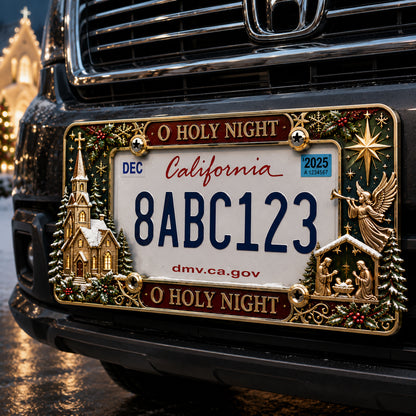 🔥LAST DAY 70% OFF-🎄Christmas License Plate Frame – Festive Style for Every Ride