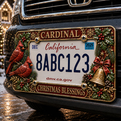 🔥LAST DAY 70% OFF-🎄Christmas License Plate Frame – Festive Style for Every Ride