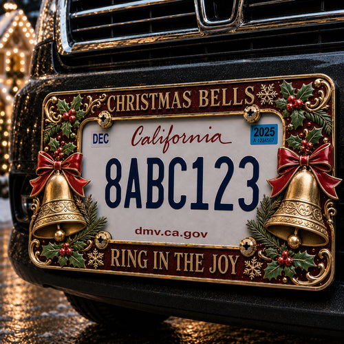 🔥LAST DAY 70% OFF-🎄Christmas License Plate Frame – Festive Style for Every Ride