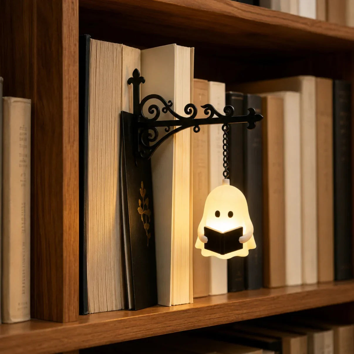 🔥Last Day 50% OFF📚Library Mini Bookshelf Lantern Lamp | Vintage Hanging LED Light・Book Nook Decor・Clip-On Design