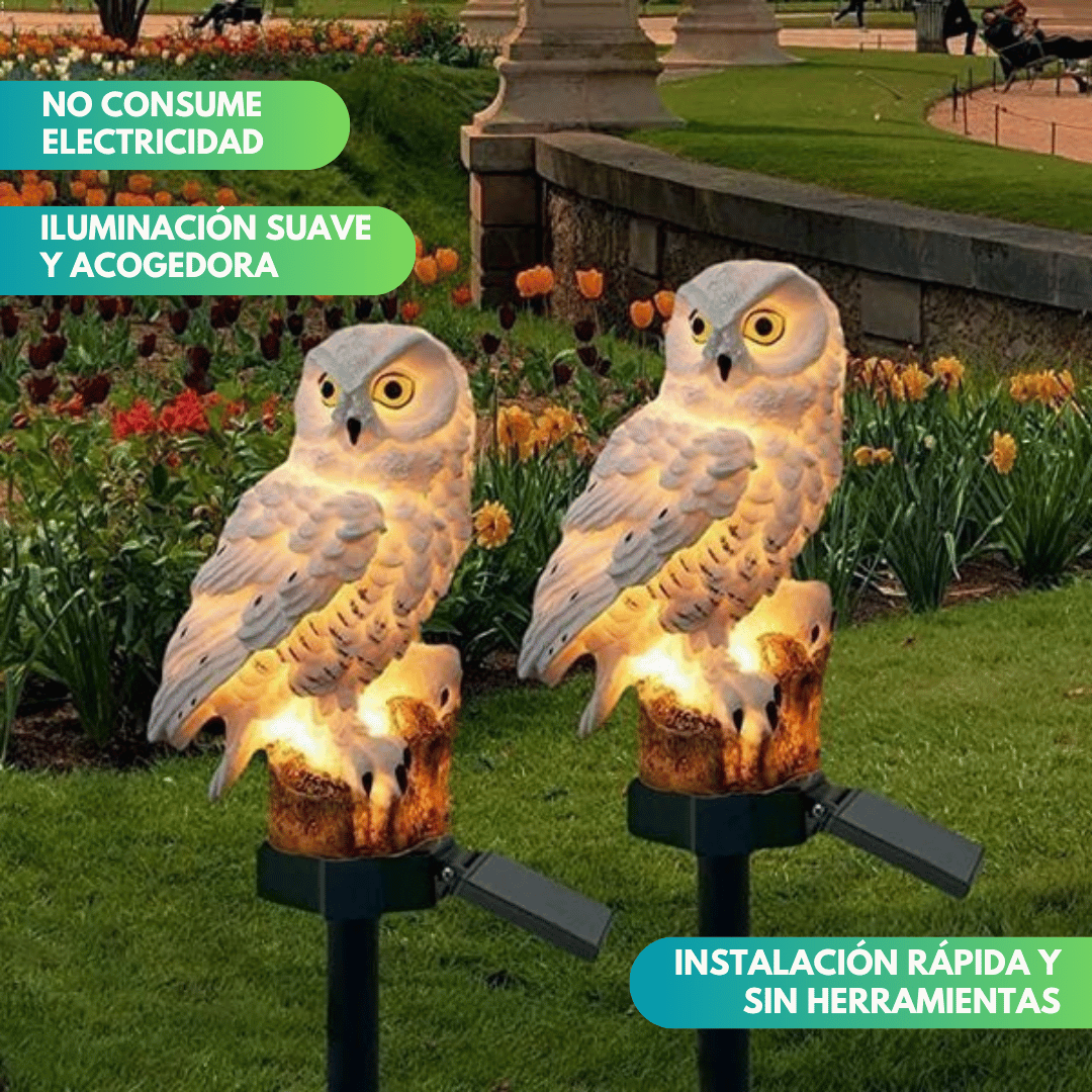 Owl-shaped decorative lamp (2 units)