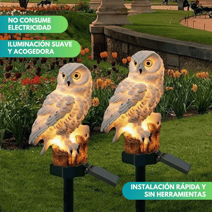 Owl-shaped decorative lamp (2 units)