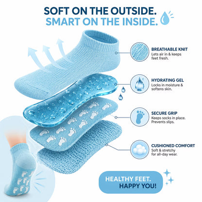 🔥Last Day - 49% OFF🔥Healing Therapy Gel Socks✨