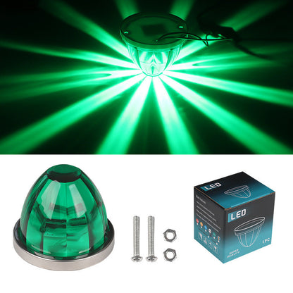 3/4 Inch LED Amber Watermelon Side Marker Light