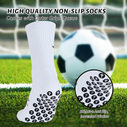 🧦✝️Anti-slip Football Socks Bible Verse Cross Soccer Socks ⚽ for Youth Men Women