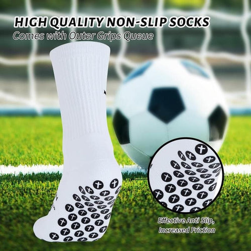 🧦✝️Anti-slip Football Socks Bible Verse Cross Soccer Socks ⚽ for Youth Men Women