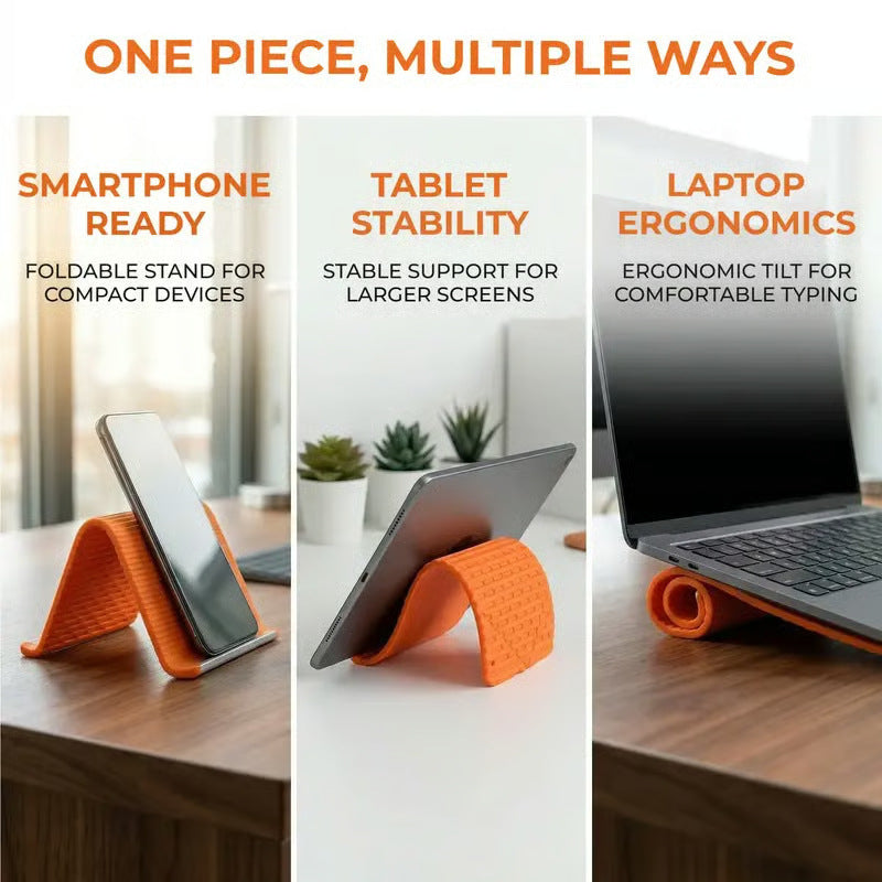 Foldable Silicone Aluminum Holder - Secure, Ergonomic Device Mount for Everywhere*