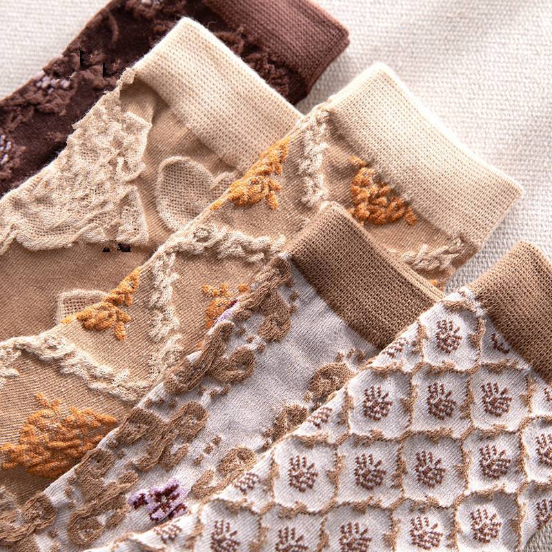 🌸 Vintage Floral Socks – 50% OFF Today Only! ✨