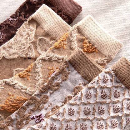 🌸 Vintage Floral Socks – 50% OFF Today Only! ✨