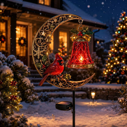 🔥LAST DAY 50% OFF  -Solar Christmas Crescent Garden Light 🎄✨