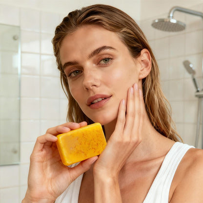 Lemon Turmeric & Kojic Cleansing Bar 🍋 Clean, fresh, and easy to use 🌿 — enjoy 50% off today only ⏳