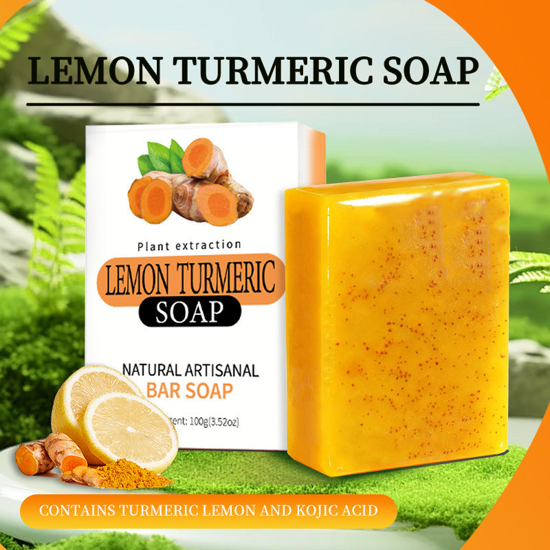 Lemon Turmeric & Kojic Cleansing Bar 🍋 Clean, fresh, and easy to use 🌿 — enjoy 50% off today only ⏳
