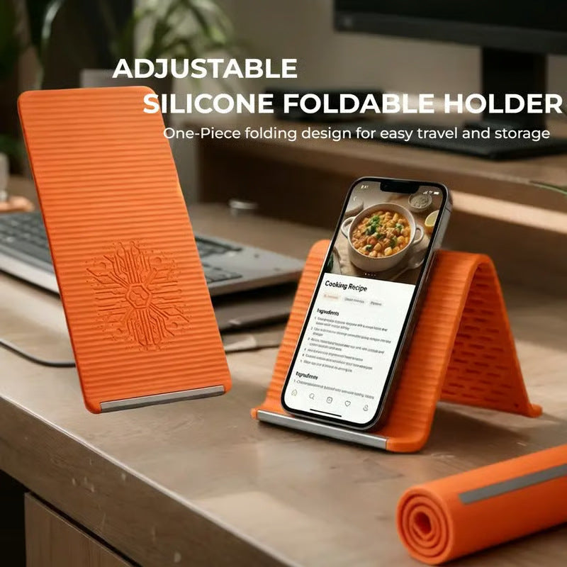 Foldable Silicone Aluminum Holder - Secure, Ergonomic Device Mount for Everywhere*
