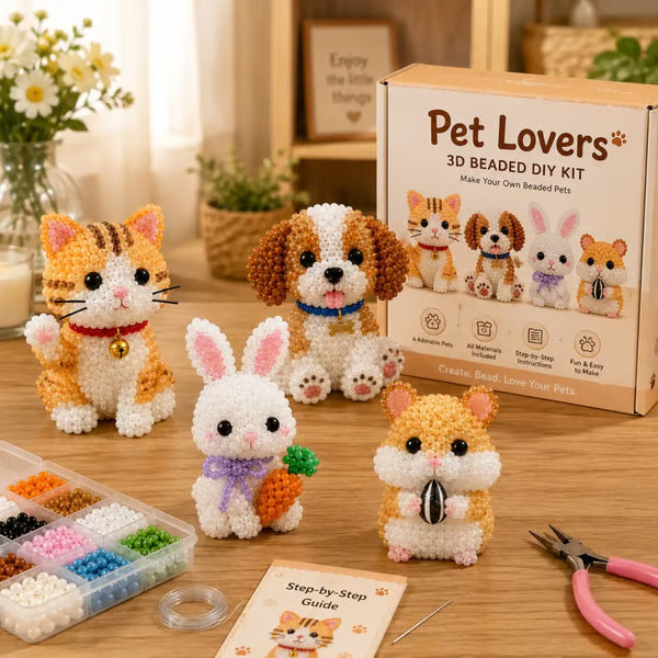 🧵✨ Creative Beaded Mini World 3D DIY Kit Collection