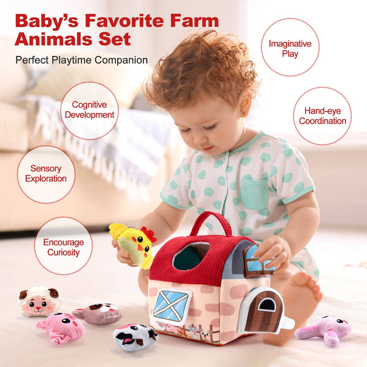 👶✨ Learn Through Play 🥕🍓 - Baby Sensory Sorting Toy (6–12 Months)-Limited Time Offer ⏰