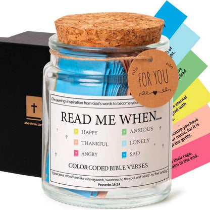 ✝️ Bible Verse Jar • Divine Encouragement for Every Moment ✨ Handmade 90 Day Bible Verses Jar