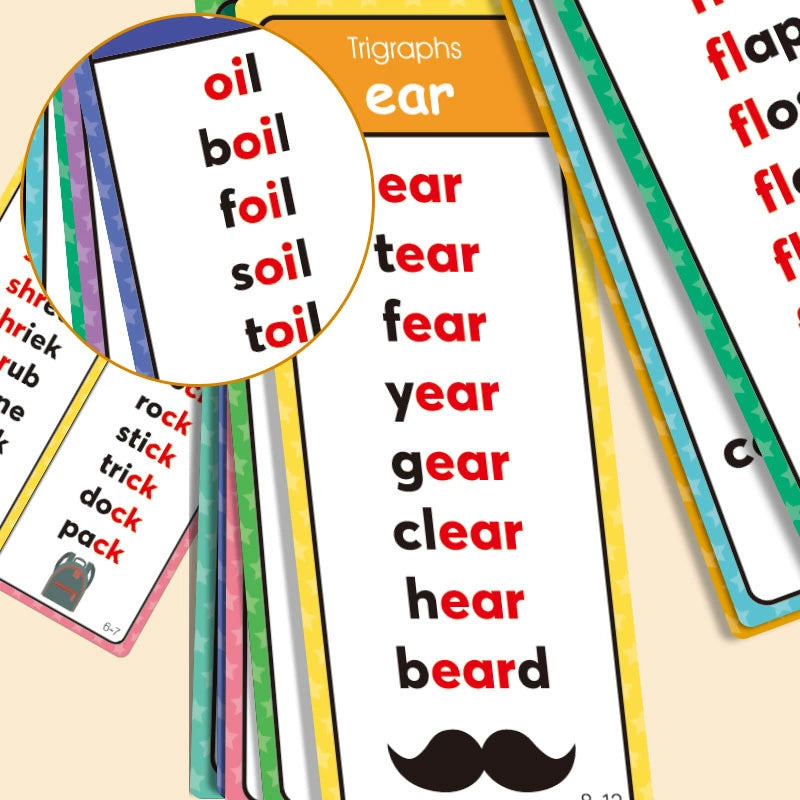 English word matching knowledge cards