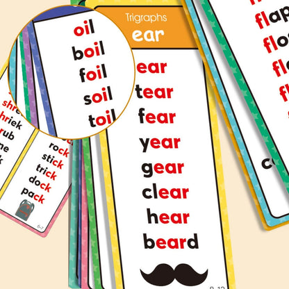 English word matching knowledge cards
