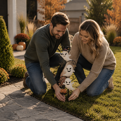 👻🎃 Cute Solar Ghost Garden Stake – The Perfect Halloween Outdoor Decoration