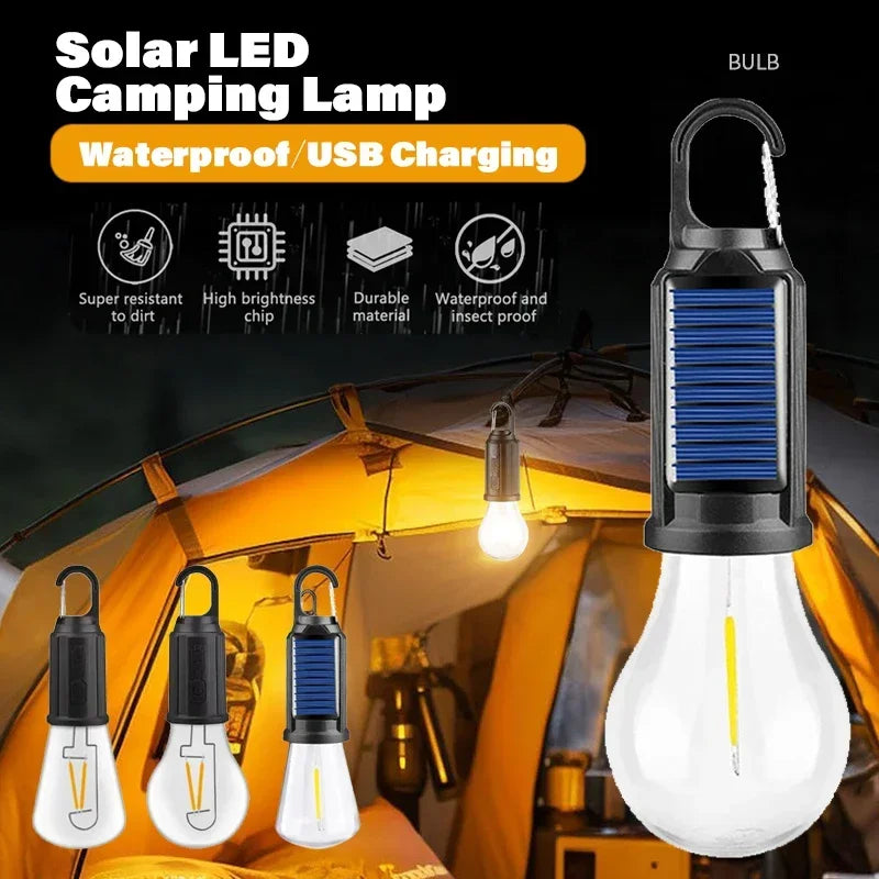 🔥Solar-powered tent  bulb portable LED camping light