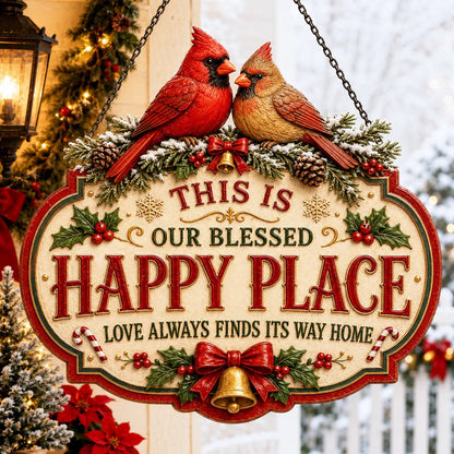 🎄Vintage Christmas Character Wooden Hanging Sign – Festive Holiday Door & Home Decor