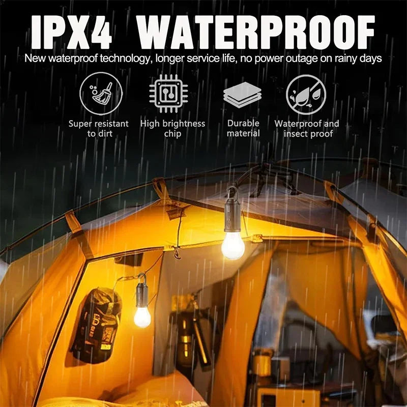 🔥Solar-powered tent  bulb portable LED camping light