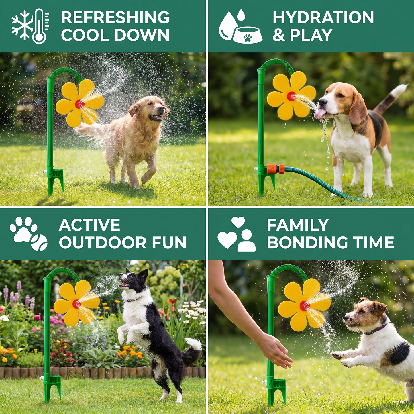 🔥Limited time offer 49%💖 Spinning Sunflower Sprinkler for Dogs