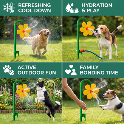 🔥Limited time offer 49%💖 Spinning Sunflower Sprinkler for Dogs