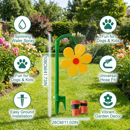 🔥Limited time offer 49%💖 Spinning Sunflower Sprinkler for Dogs