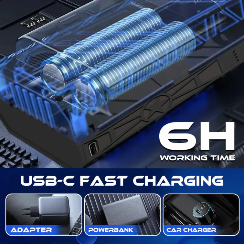 🔥Hot Sale 🎊 Handheld Cordless High-Power Fan and Hair Dryer