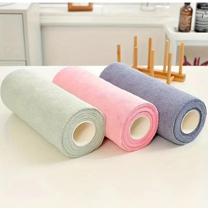 20-Count Microfiber Cleaning Roll – Reusable Cleaning Cloths | Free Shipping