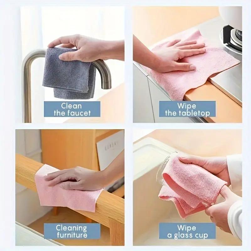 20-Count Microfiber Cleaning Roll – Reusable Cleaning Cloths | Free Shipping